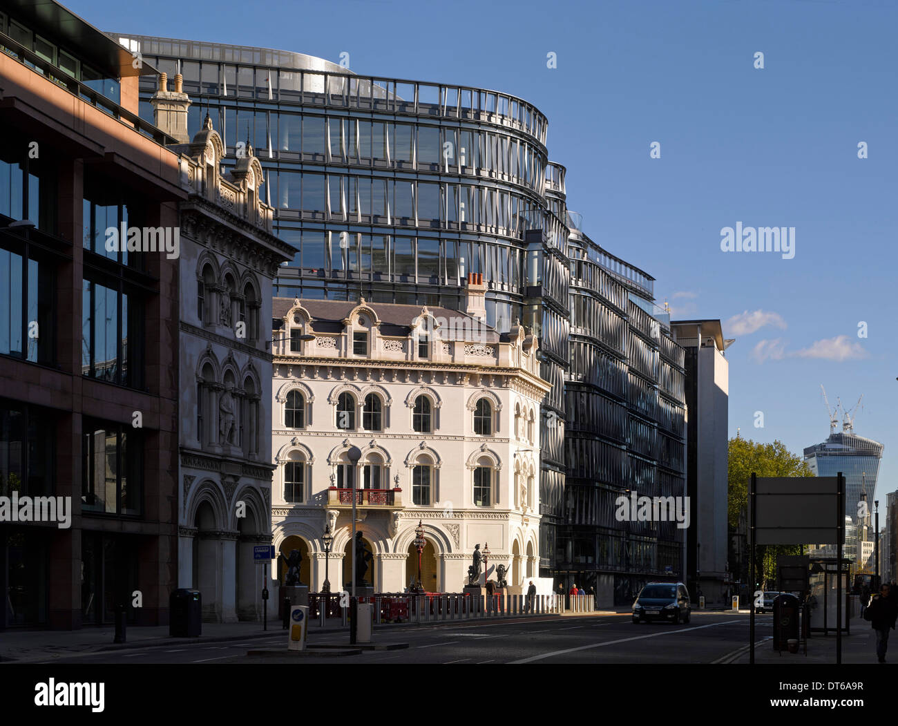 60 London, Londres, Royaume-Uni. Architecte : Kohn Pedersen Fox Associates (KPF), 2014. Vue extérieure globale. Banque D'Images