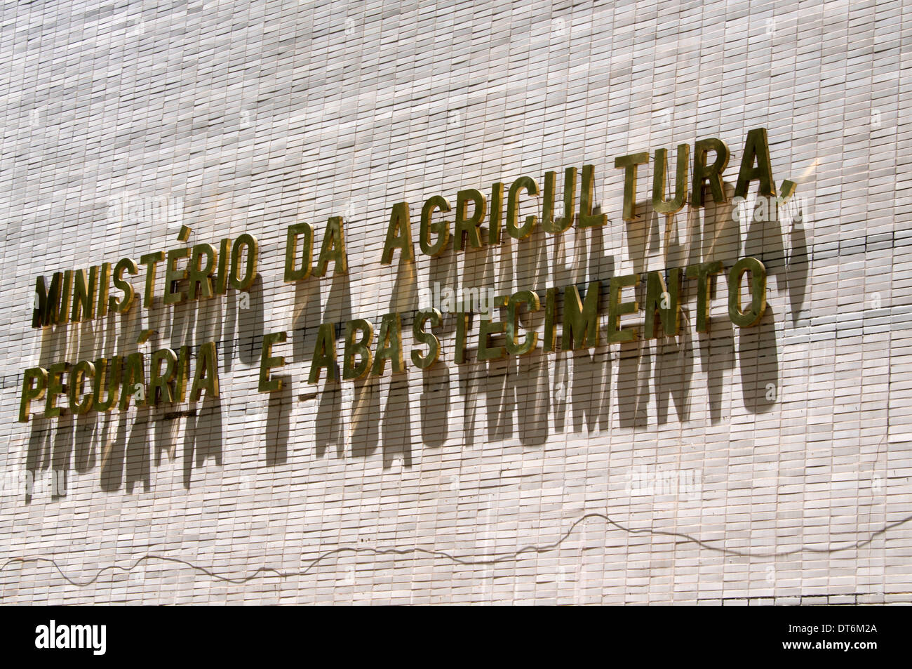 Ministère de l'agriculture et l'élevage sur l'alimentation de l'Esplanada dos Ministerios à Brasilia, Brésil Banque D'Images
