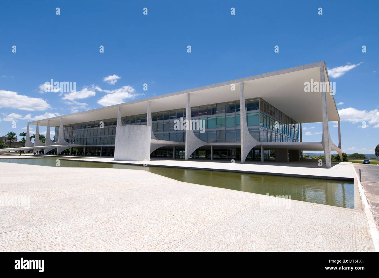 Le Palacio do Planalto (Palais Présidentiel) est le bureau du Président du Brésil à trois puissances Square, Brasilia, Brésil Banque D'Images