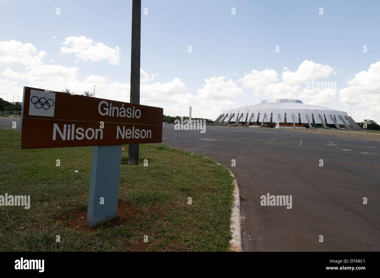 Le Ginasio Nilson Nelson Gymnasium est un stade à Brasilia, Brésil Banque D'Images