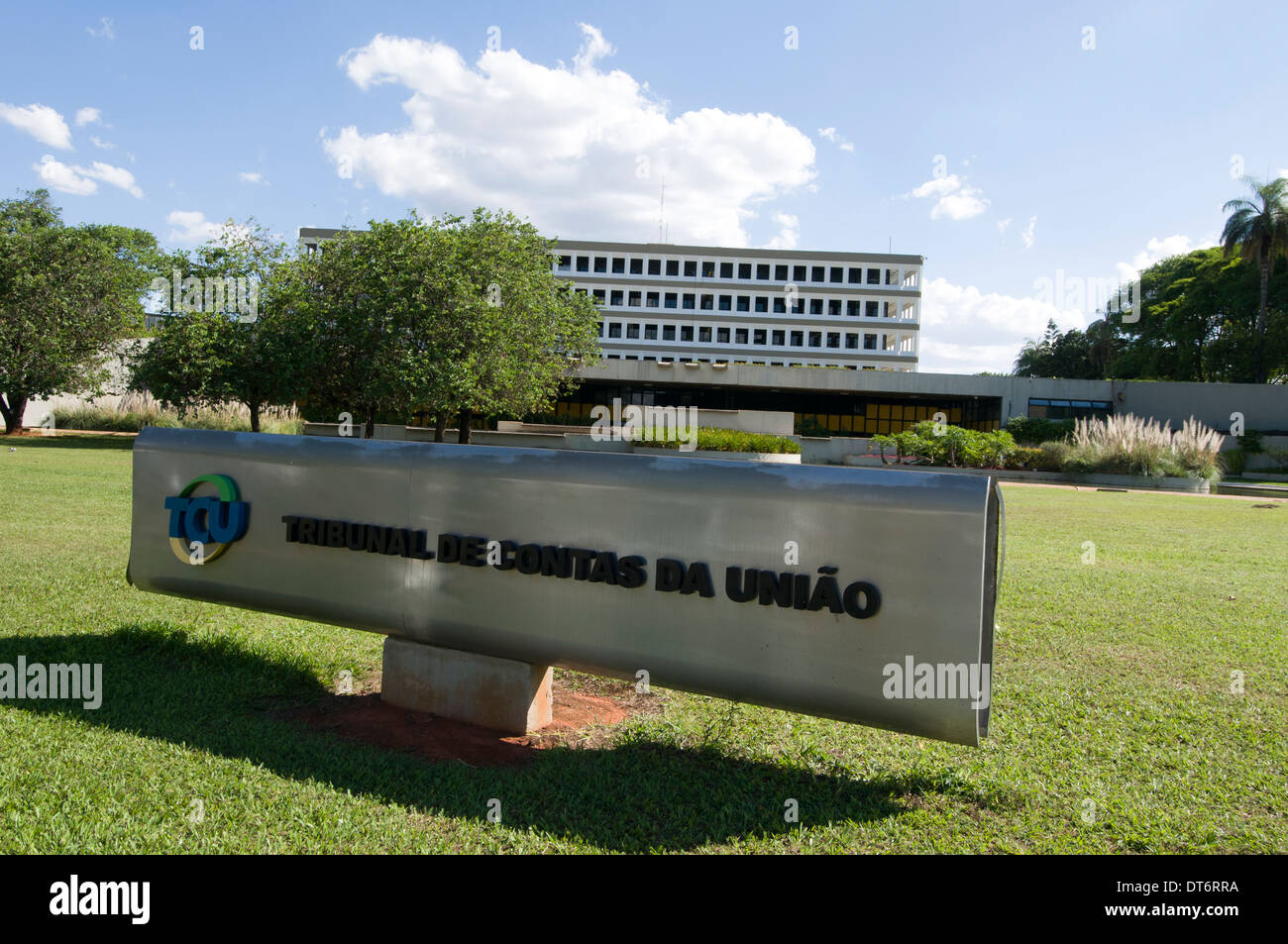 La Cour des Comptes (Tribunal de Contas da União, TCU) à Brasilia, Brésil. Banque D'Images