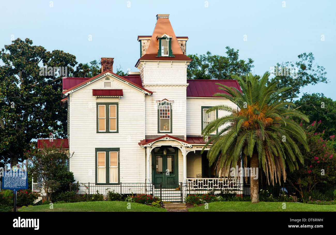 Villa Villekulla, le Fifi Brindacier House, Old Town Fernandina, Amelia Island, Floride Banque D'Images