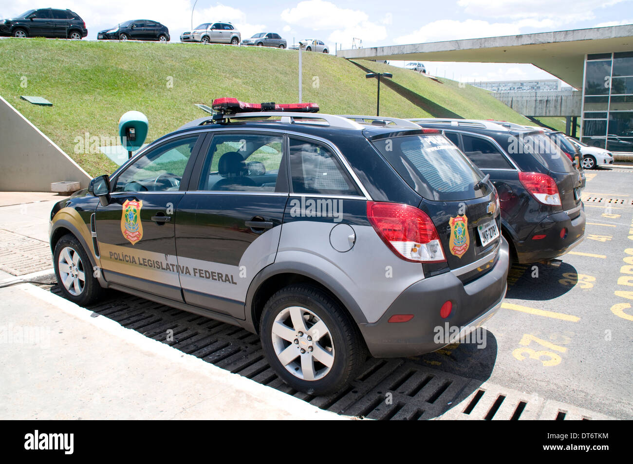Un véhicule appartenant à la Police législative à Brasilia, Brésil. Banque D'Images