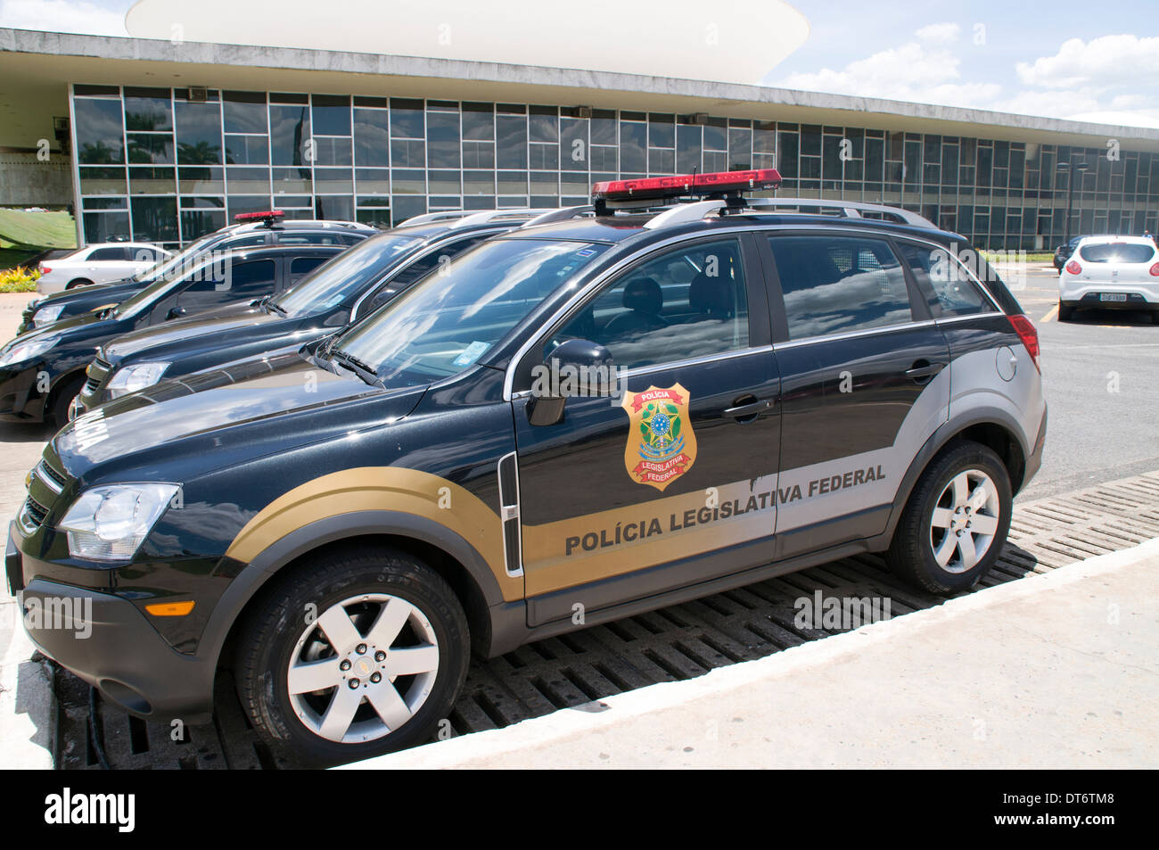 Un véhicule appartenant à la Police législative à Brasilia, Brésil. Banque D'Images