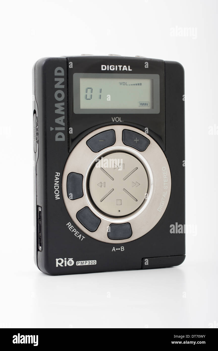 Rio PMP300 digital audio player 'Diamond Rio' LECTEUR MP3. Premier succès commercial LECTEUR MP3. Banque D'Images