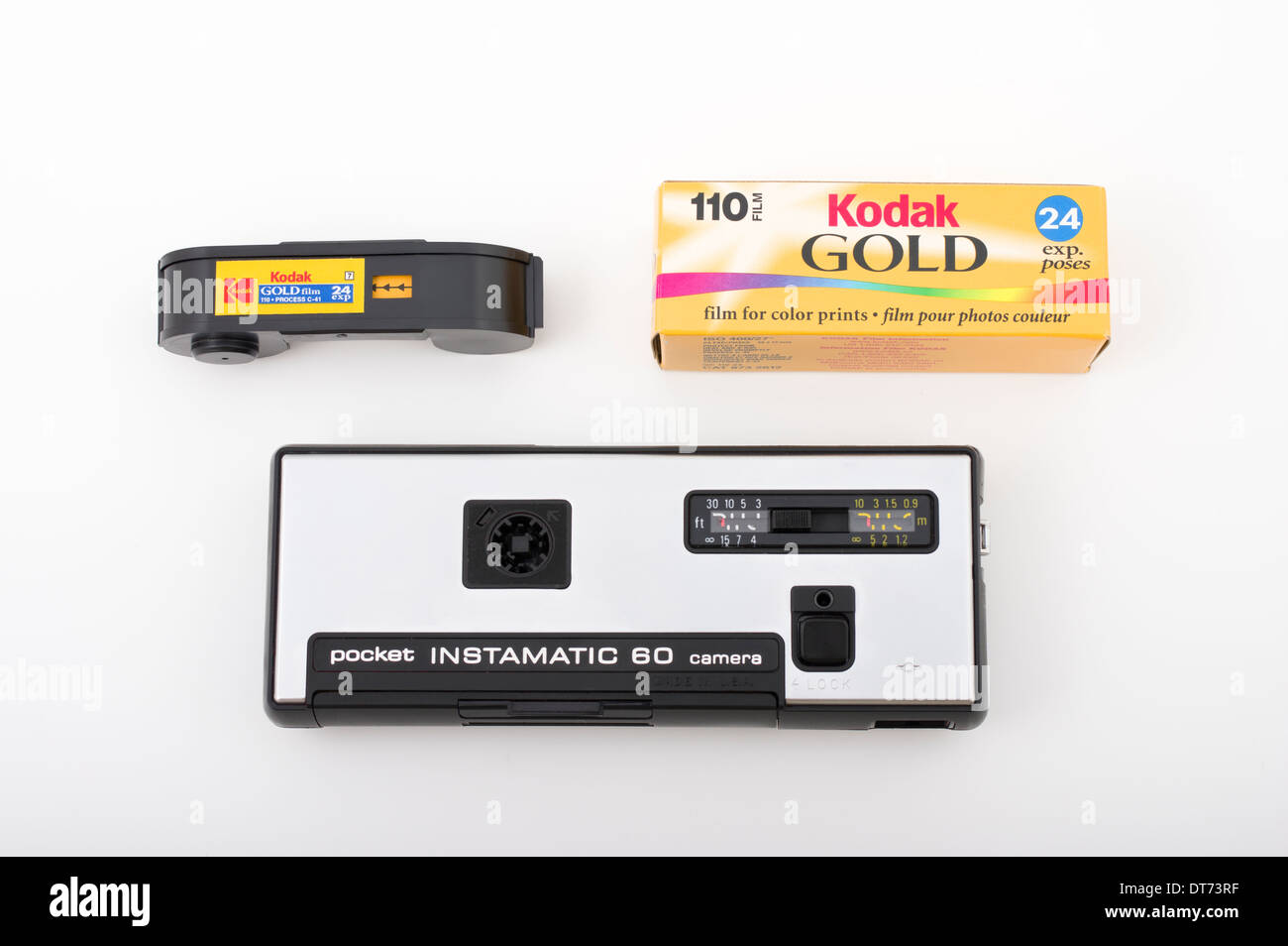 Appareil photo Kodak Instamatic 60 pour 110 films au format film. Banque D'Images