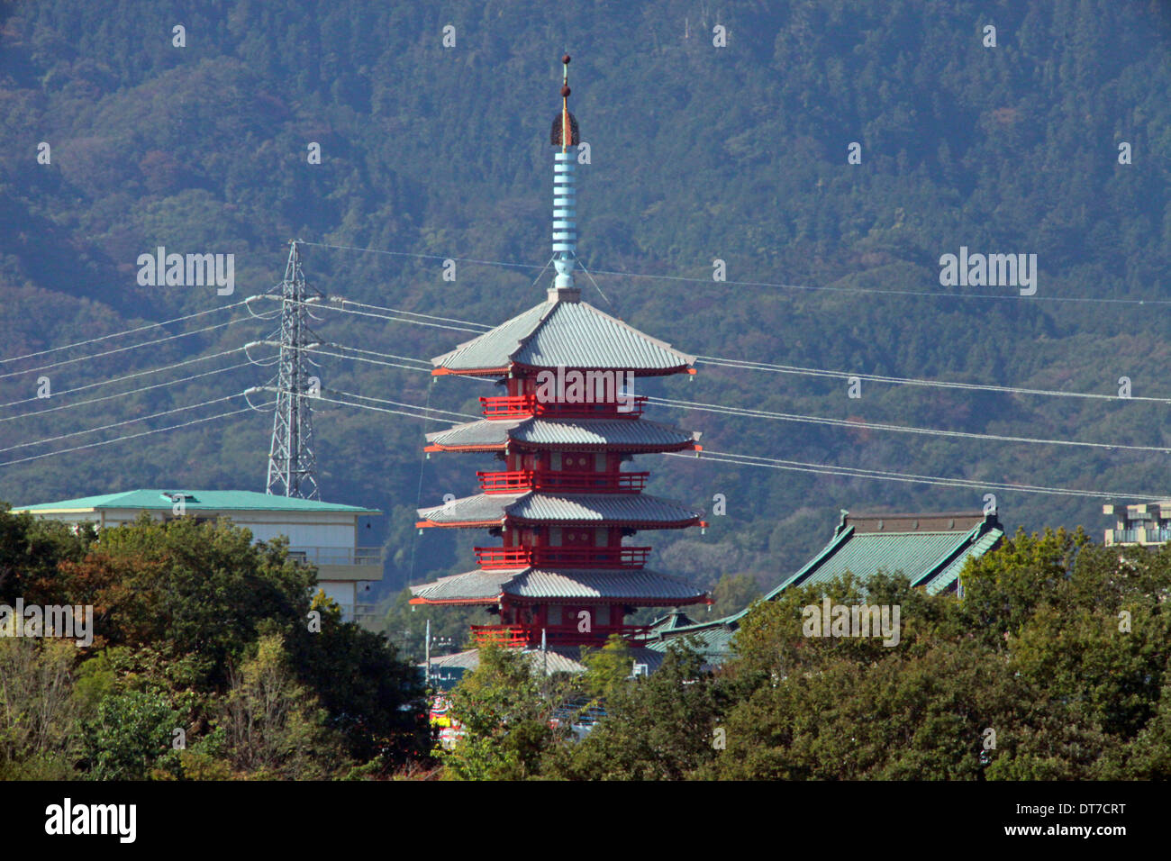 Unryu-ji cinq pagode histoire Tokyo Japon Banque D'Images