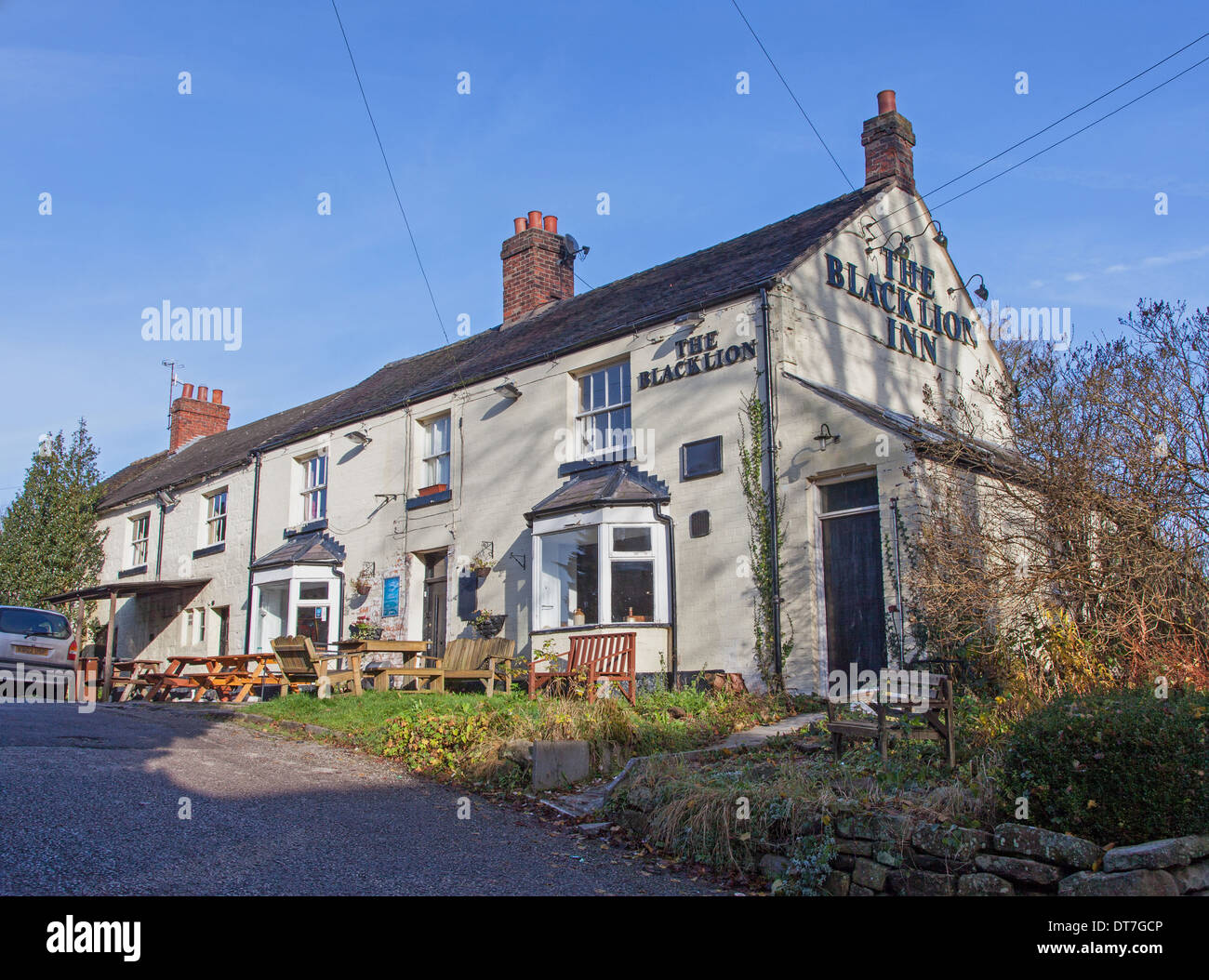 Le Pub Black Lion Cheddleton Staffordshire England UK Banque D'Images