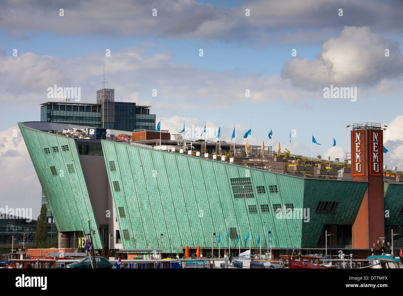 Le Musée des sciences Nemo à Amsterdam, Hollande, Pays-Bas. Banque D'Images