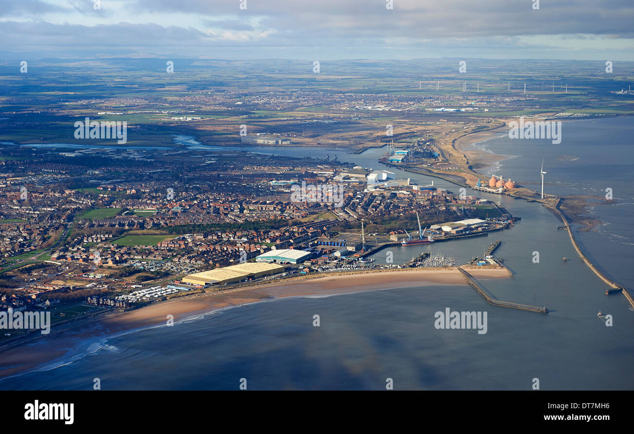 Blyth, sur la côte nord-est au nord de Newcastle, Angleterre du Nord-Est Banque D'Images