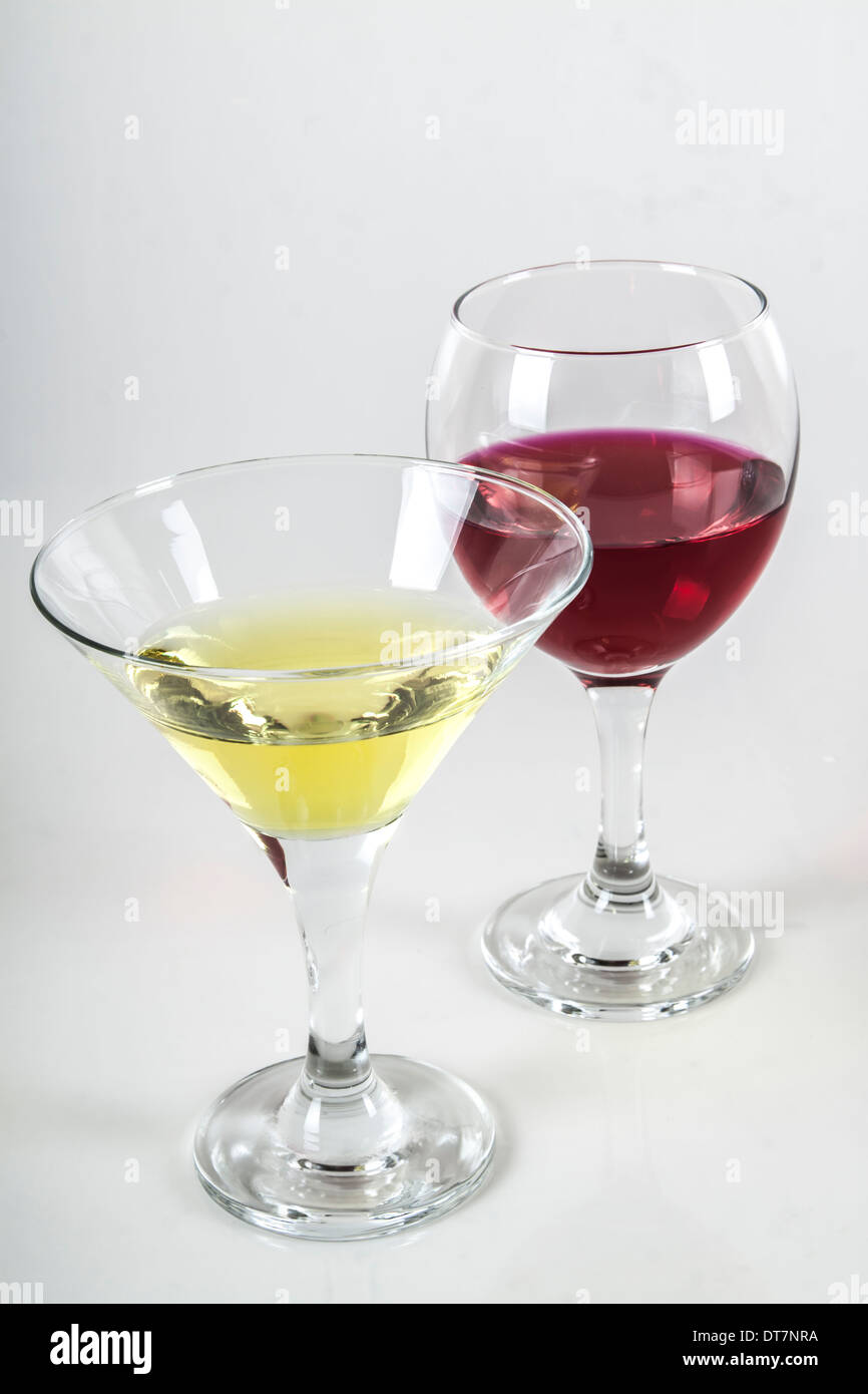 Photo de verres de vins Banque D'Images