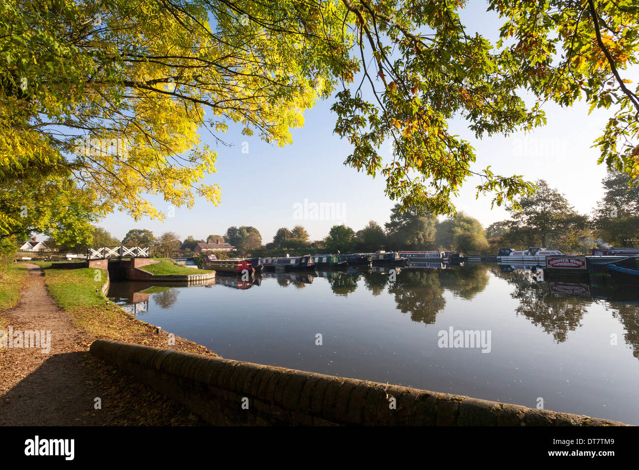 Kingswood Junction sur la Stratford sur Avon Canal Warwickshire Angleterre UK Banque D'Images