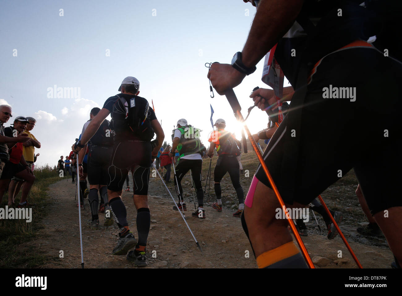 The North Face Ultra Trail du Mont Blanc. Banque D'Images