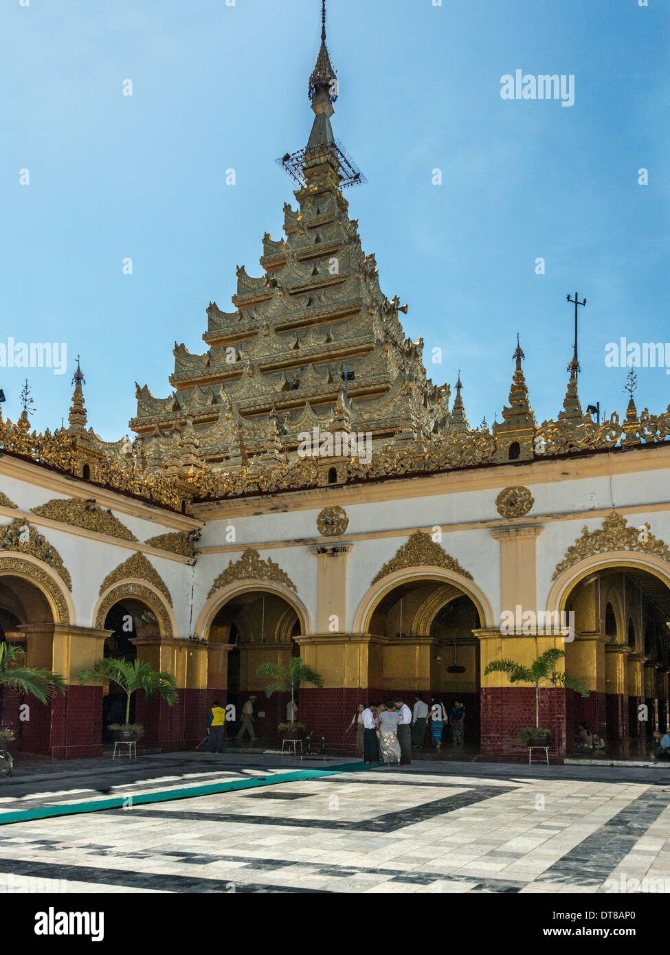 Temple du Bouddha Mahamuni, Mandalay, Myanmar Banque D'Images