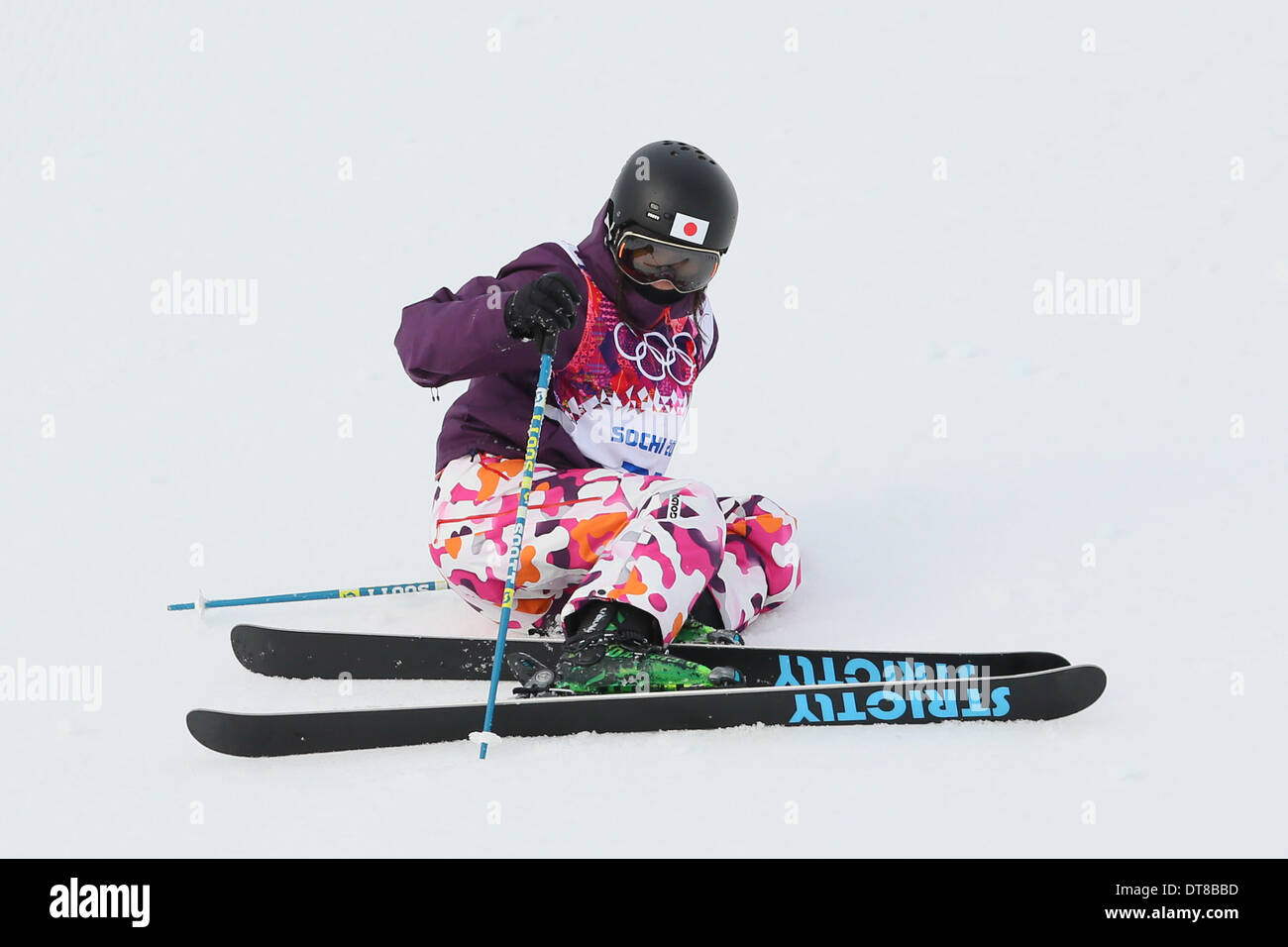 Sochi, Russie. Feb 11, 2014. Chiho Takao (JPN) Ski acrobatique : Slopestyle ski féminin de qualification en 'Rosa Khutor' Extreme Park pendant la SOTCHI Jeux Olympiques d'hiver de 2014 à Sotchi, Russie . © Yohei Osada/AFLO SPORT/Alamy Live News Banque D'Images