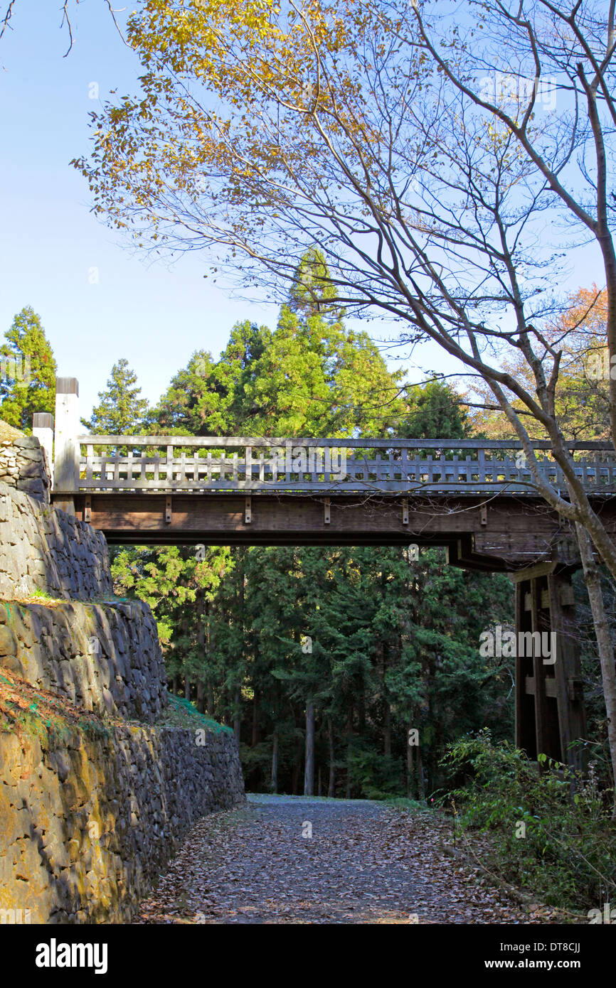 Hachioji Castle Hikibashi bridge Tokyo Japon Banque D'Images