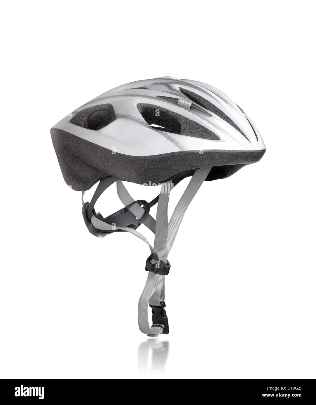 Vtt VTT casque de sécurité isolé sur fond blanc Banque D'Images