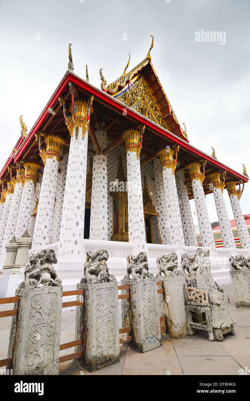 Thai temple, Wat Arun, Bangkok, Thaïlande Banque D'Images