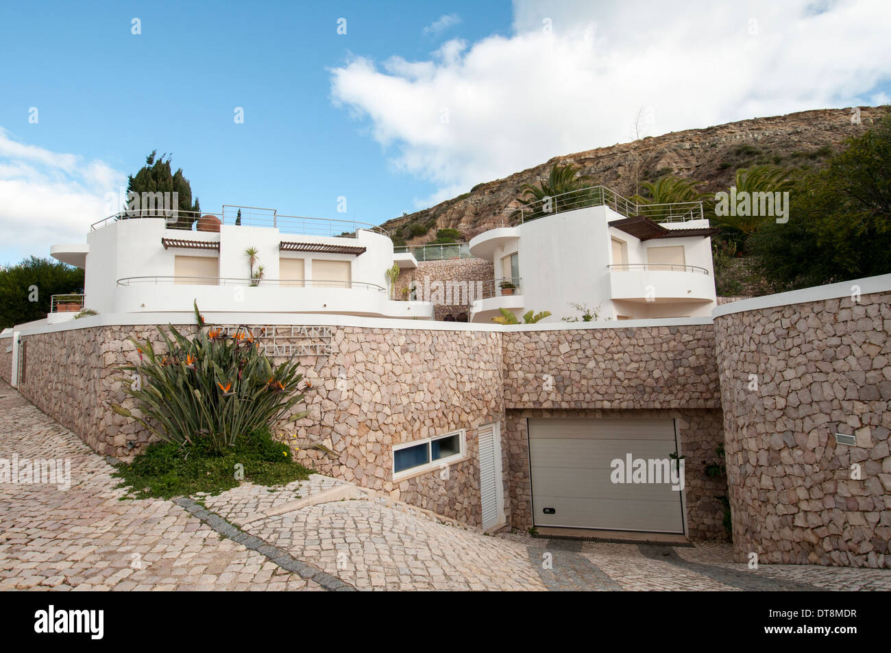 Villa de vacances de luxe à Praia da Luz, dans la région de l'Algarve du Portugal Banque D'Images