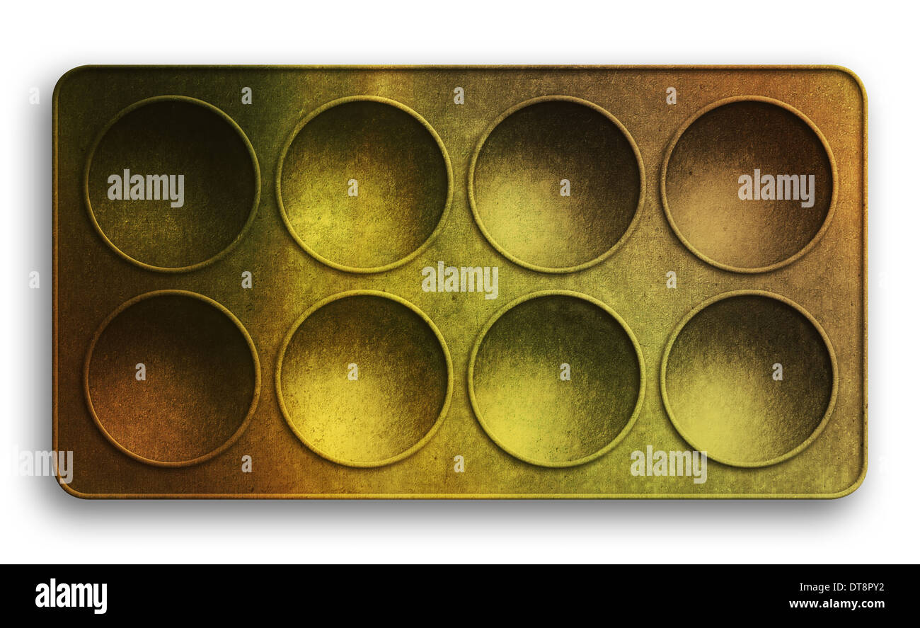 Plateau de cookie en cuivre Banque D'Images