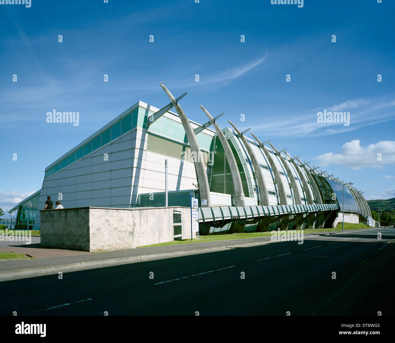 Le complexe de loisirs au bord de l'eau dans le district de Inverclyde Greenock en Écosse Banque D'Images Le complexe de loisirs au bord de l'eau dans le district de Inverclyde Greenock en Écosse Banque D'Images