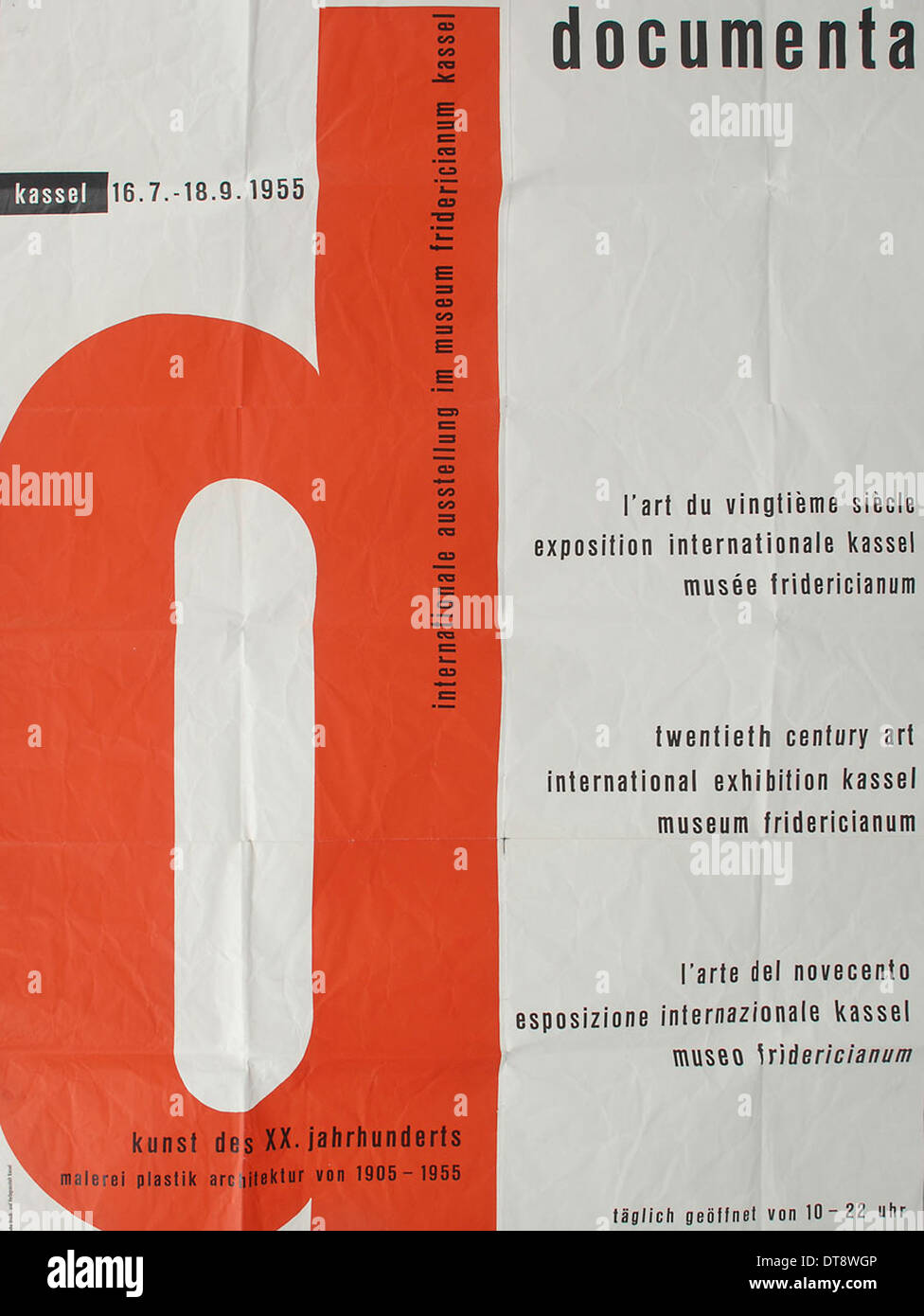 Pour la première affiche de l'exposition documenta en 1955, 1955. Artiste : Anonyme Banque D'Images