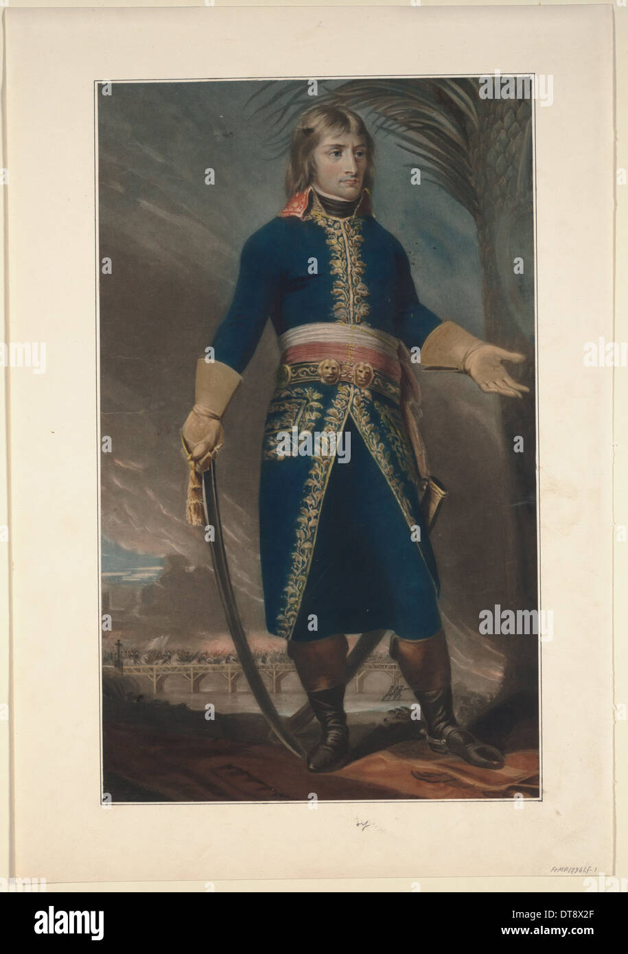 Général Napoléon Bonaparte, 1796. Artiste : Anonyme Banque D'Images