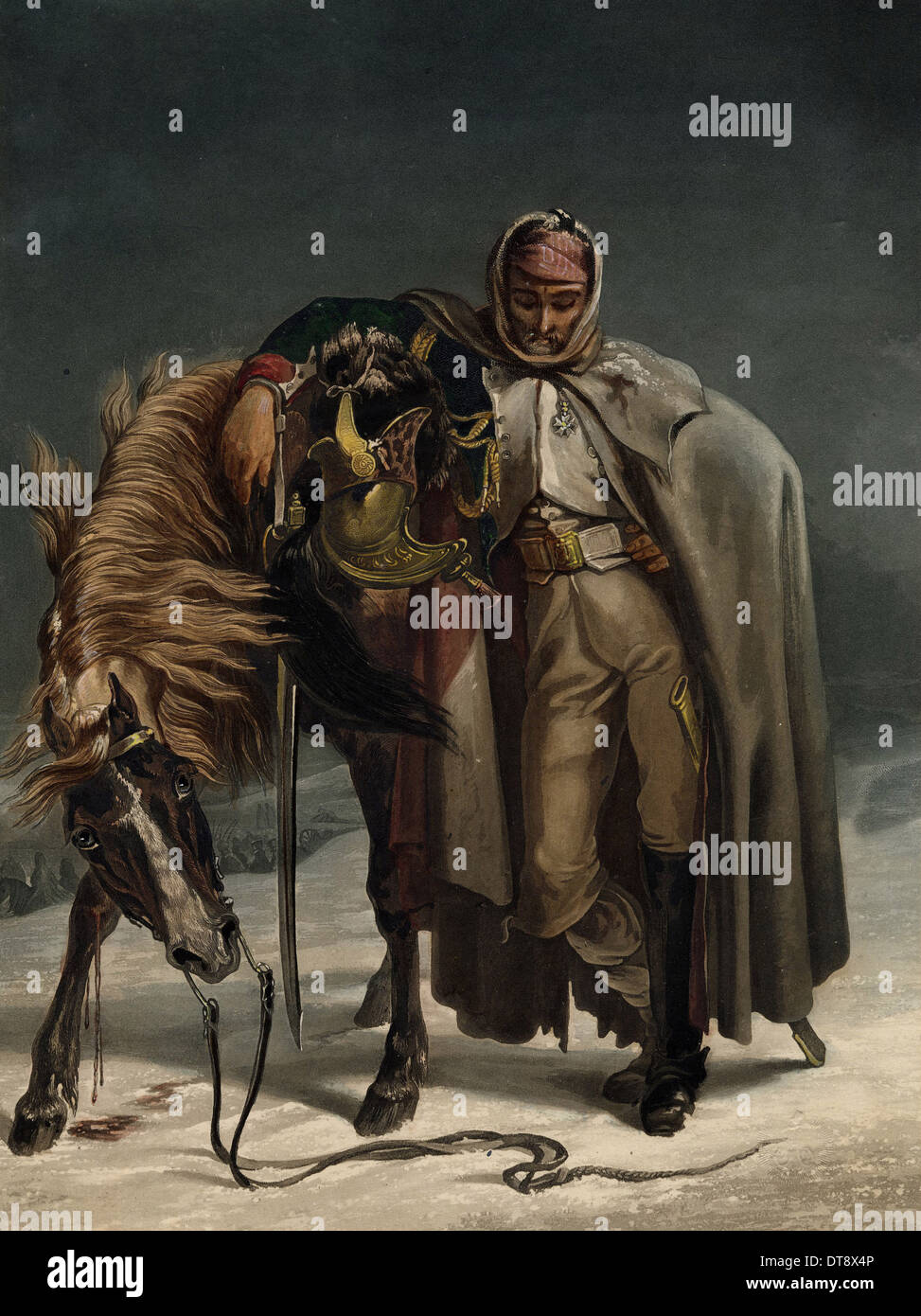 Les gardes suisses de dragons à la campagne de Russie, ca 1812. Artiste : Bleuler, Johann Heinrich (1758-1823) Banque D'Images