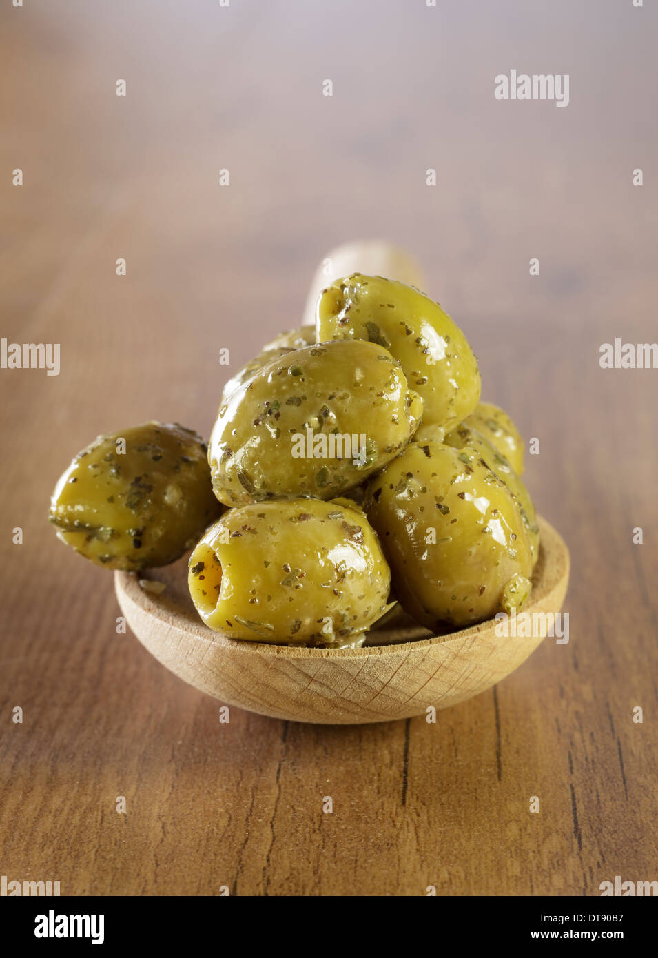 Olives vertes Banque D'Images