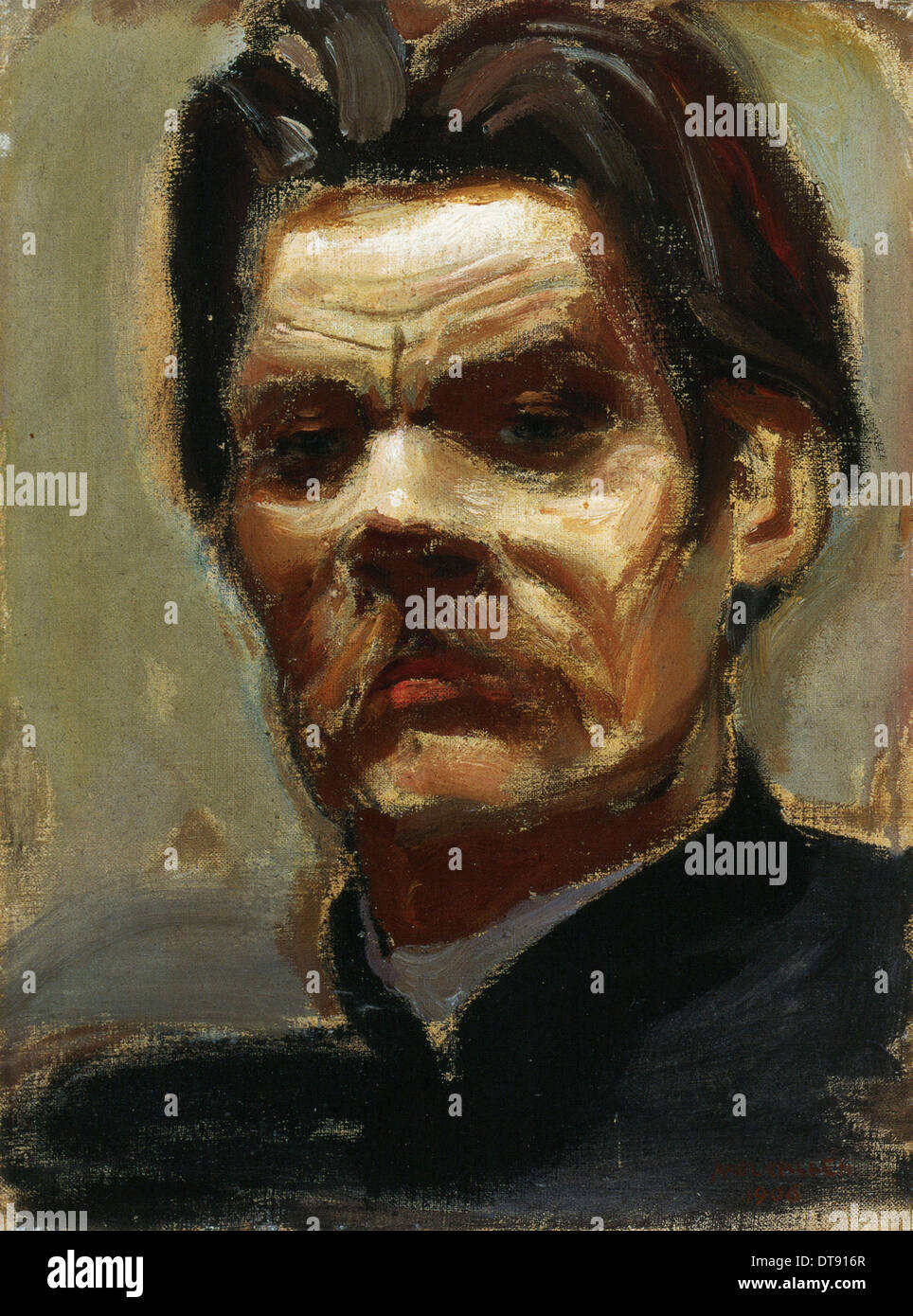 Portrait de l'auteur Maxime Gorki (1868-1939), 1906. Akseli Gallen-Kallela, artiste : (1865-1931) Banque D'Images