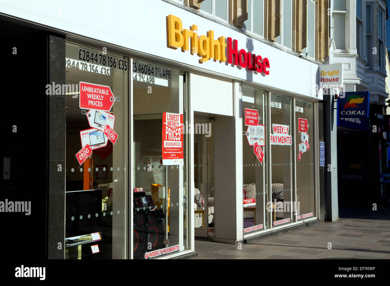 Maison lumineuse shop, le centre-ville de Cardiff, Pays de Galles. Banque D'Images