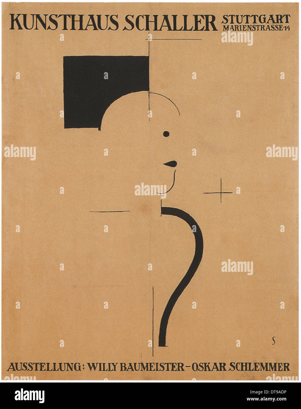 Exposition d'art : Willy Baumeister - Oskar Schlemmer, 1918. Artiste : Oskar Schlemmer, (1888-1943) Banque D'Images