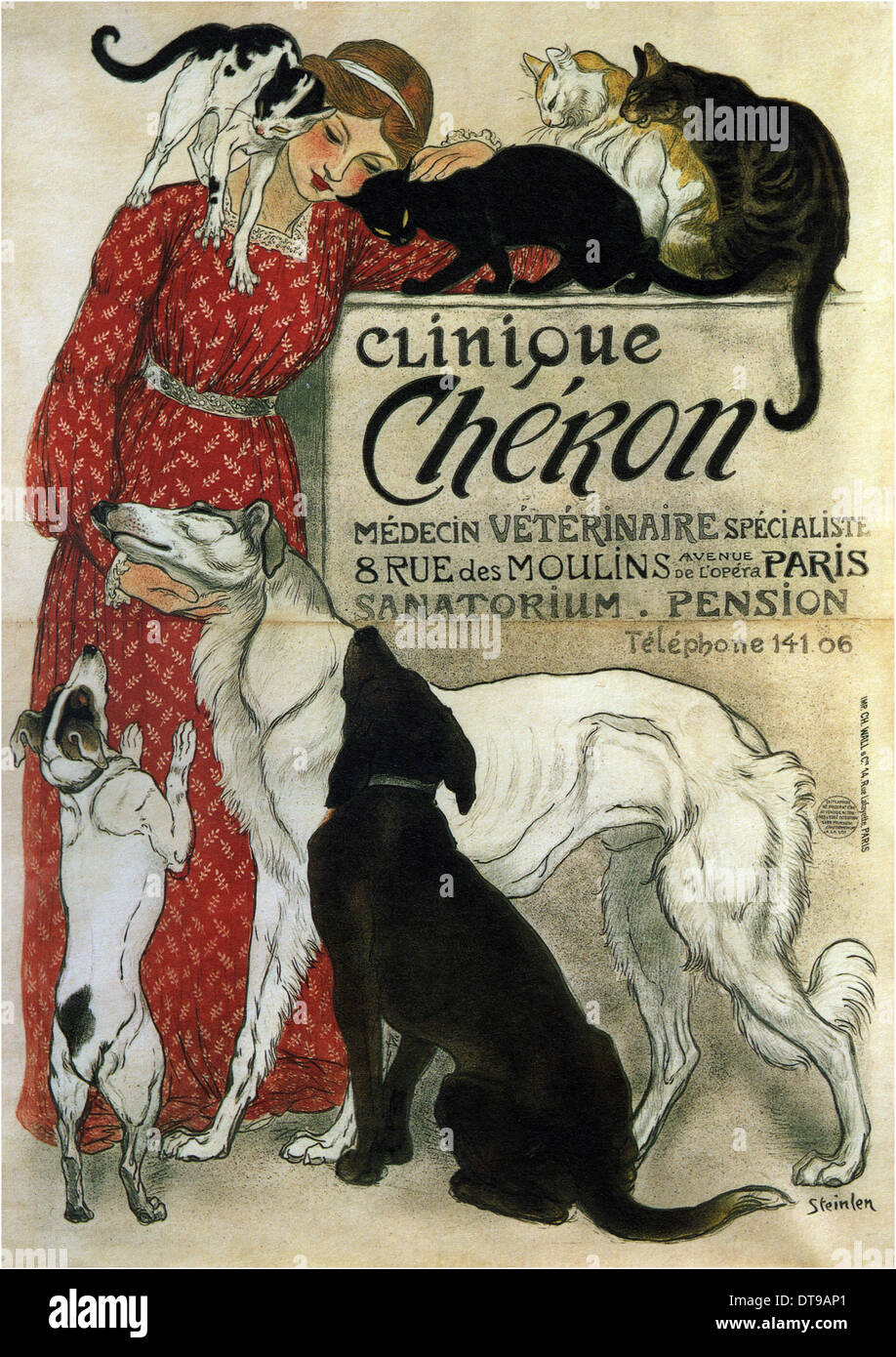 Clinique Chéron, 1905. Artiste : Steinlen, Théophile Alexandre (1859-1923) Banque D'Images