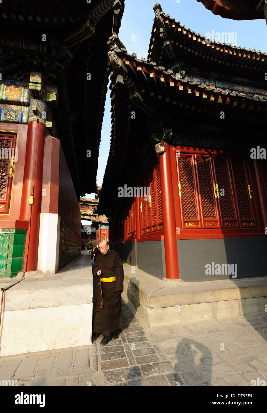 Le Lama Temple Yonghe Gong) à Pékin, Chine Banque D'Images