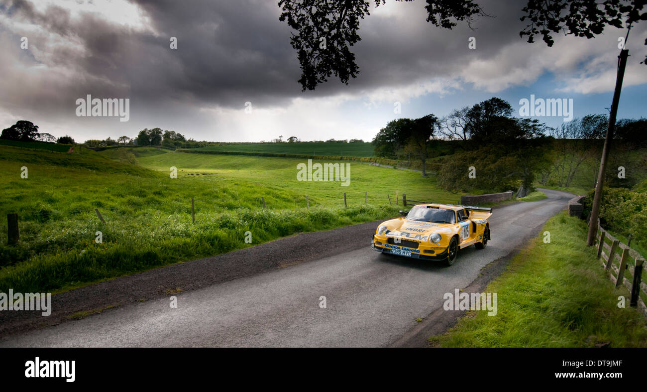 Le Jim Clark Rally dans les Scottish Borders Banque D'Images