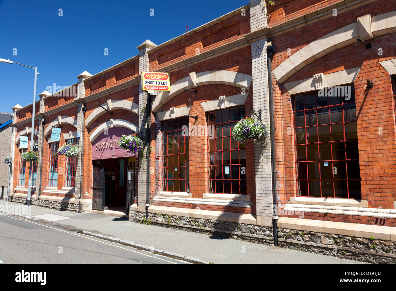 Ateliers de l'usine de dentelle, convertis en magasins, Chard, Somerset Banque D'Images