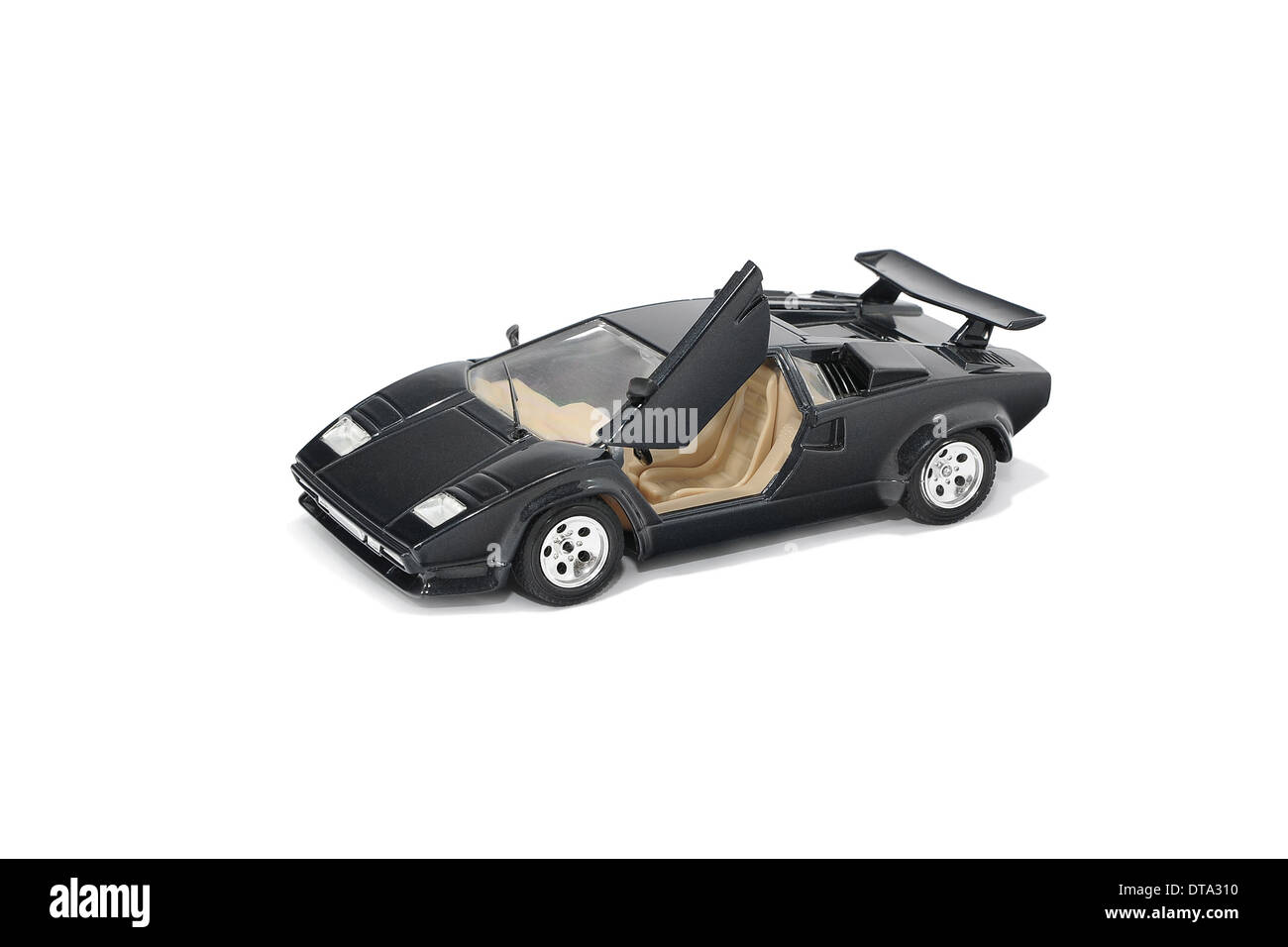 Course noire petite voiture automobile Véhicule Sport Lamborghini Countach Banque D'Images