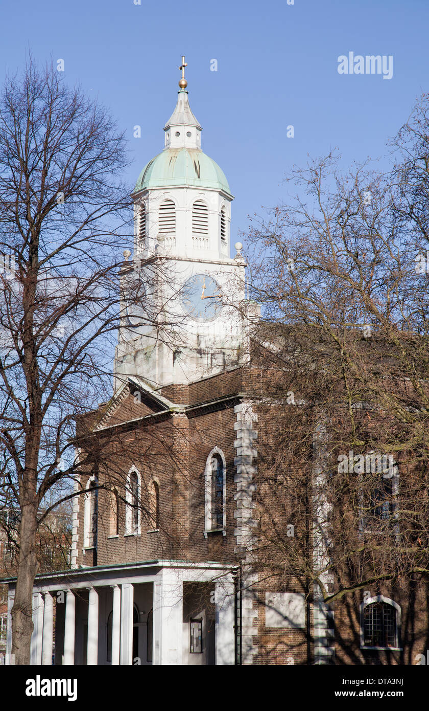 L'église Holy Trinity sur Clapham Common à Lambeth, London - UK Banque D'Images