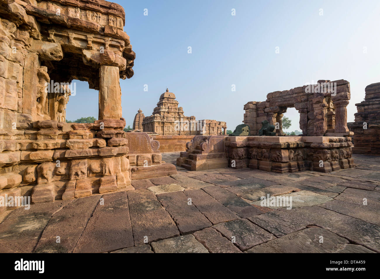 Pattadakal Sangameswara, Temple, Karnataka, Inde Banque D'Images