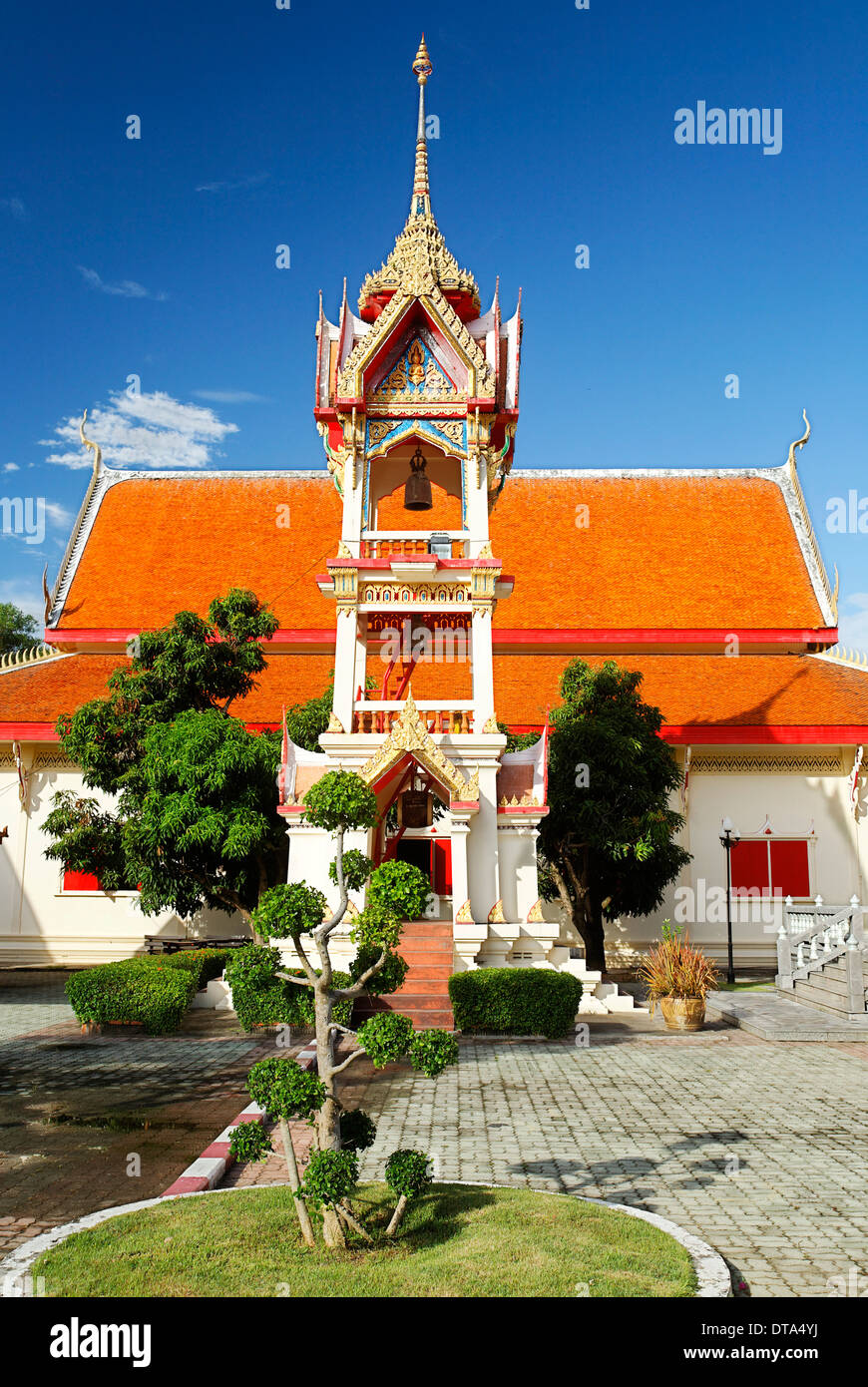 Bell Tower, temple Wat Chalong, Phuket, Thailand Banque D'Images