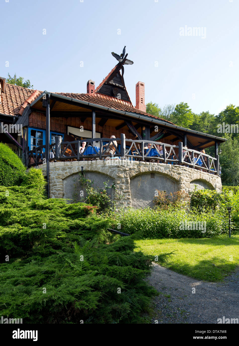 Bad Harzburg, Winuwuk Café und Sonnenhof Banque D'Images