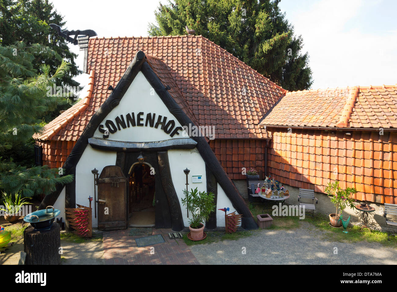 Bad Harzburg, Winuwuk Café und Sonnenhof Banque D'Images