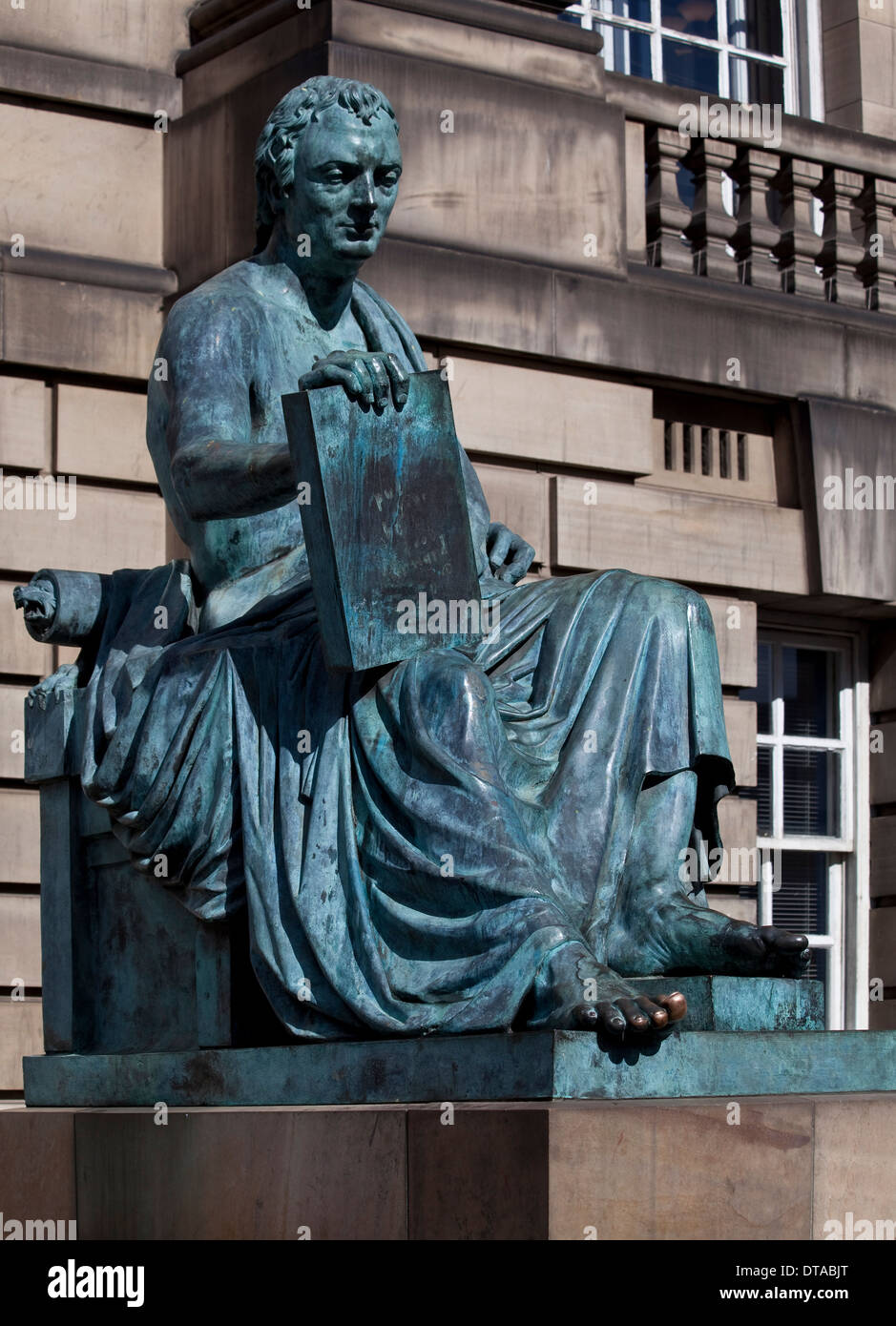 Édimbourg, Denkmal für David Hume Banque D'Images