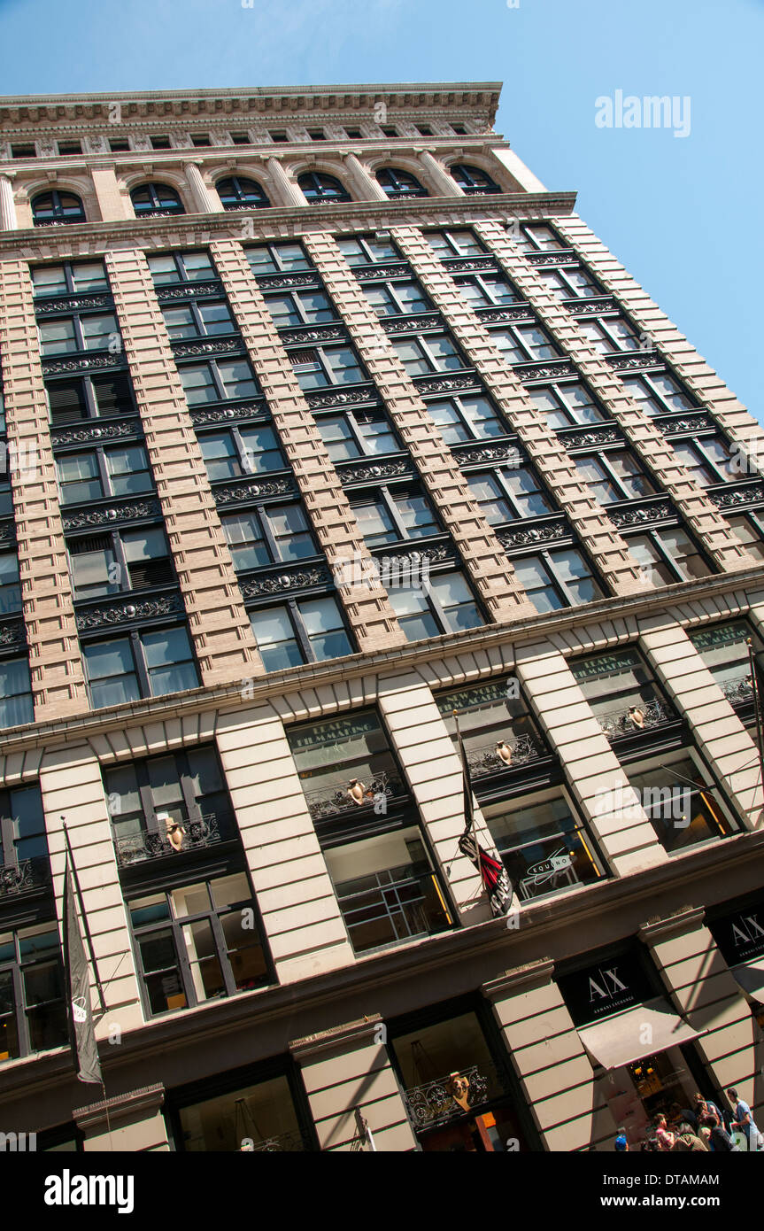 Un immeuble d'appartements dans le quartier Soho de Manhattan New York City, USA Banque D'Images