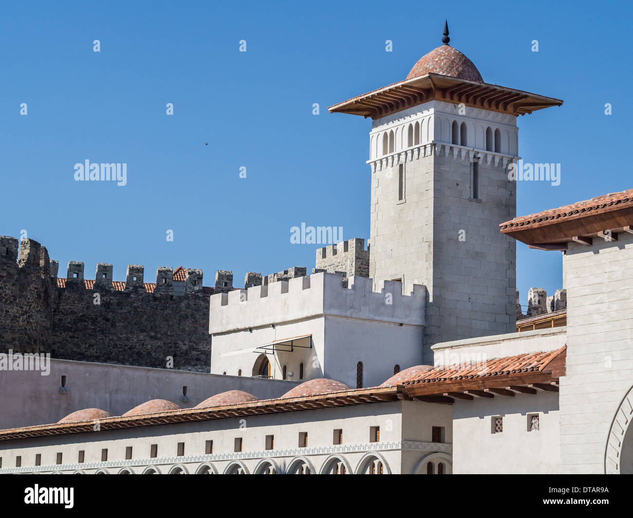 Vieille ville d'Akhaltsikhe Rabati (château). Le château a été construit au 12ème siècle et il a été récemment rénové. Banque D'Images