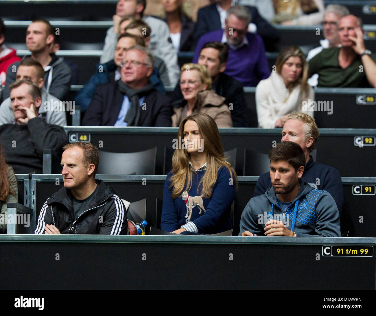 Andy Murray (GRB) petite amie Kim Sears à l'ABN AMRO World Tennis Tournament. Photo:/Tennisimages Henk Koster/Alamy Live News Banque D'Images