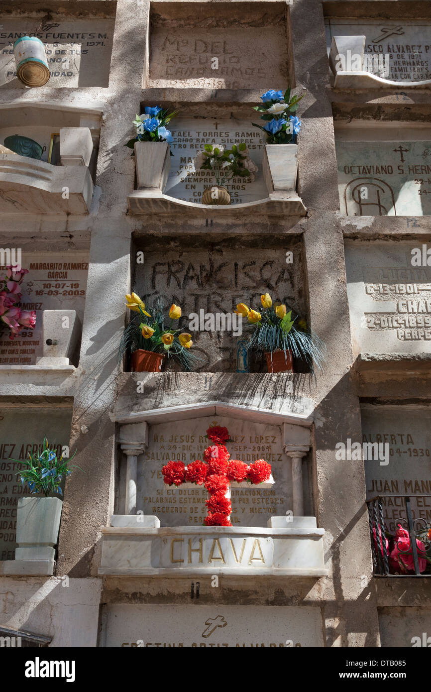 Santa Paula Panthéon Municipal (cimetière) - Guanajuato, Guanajuato, Mexique Banque D'Images