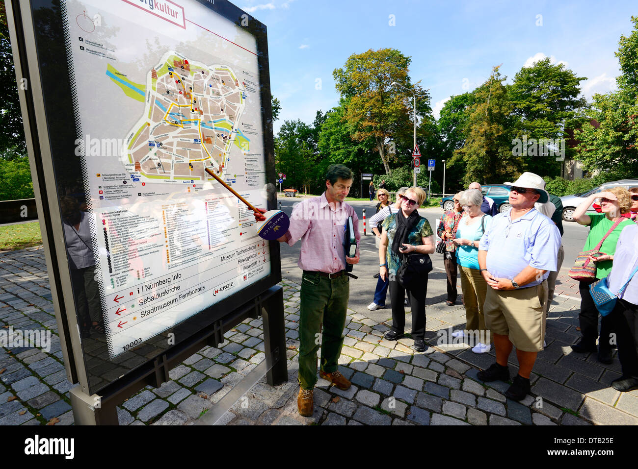 Tour Guide Château de Nuremberg Nuremberg Allemagne Deutschland DE Banque D'Images