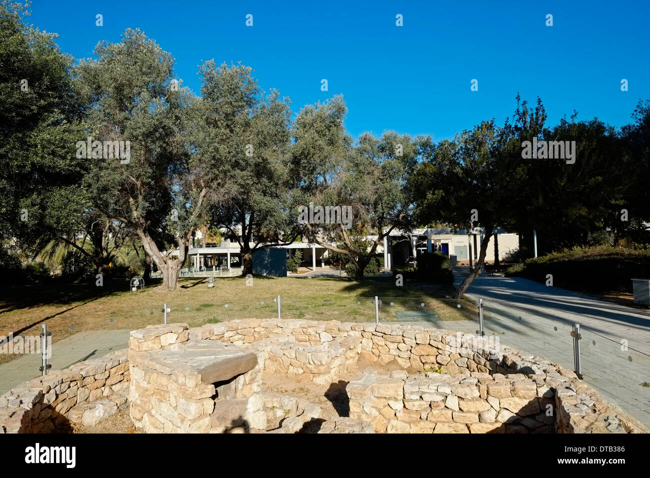 Cour intérieure d'Eretz Israël Museum Un musée archéologique et historique dans le quartier de Ramat Aviv Tel Aviv, Israël Banque D'Images