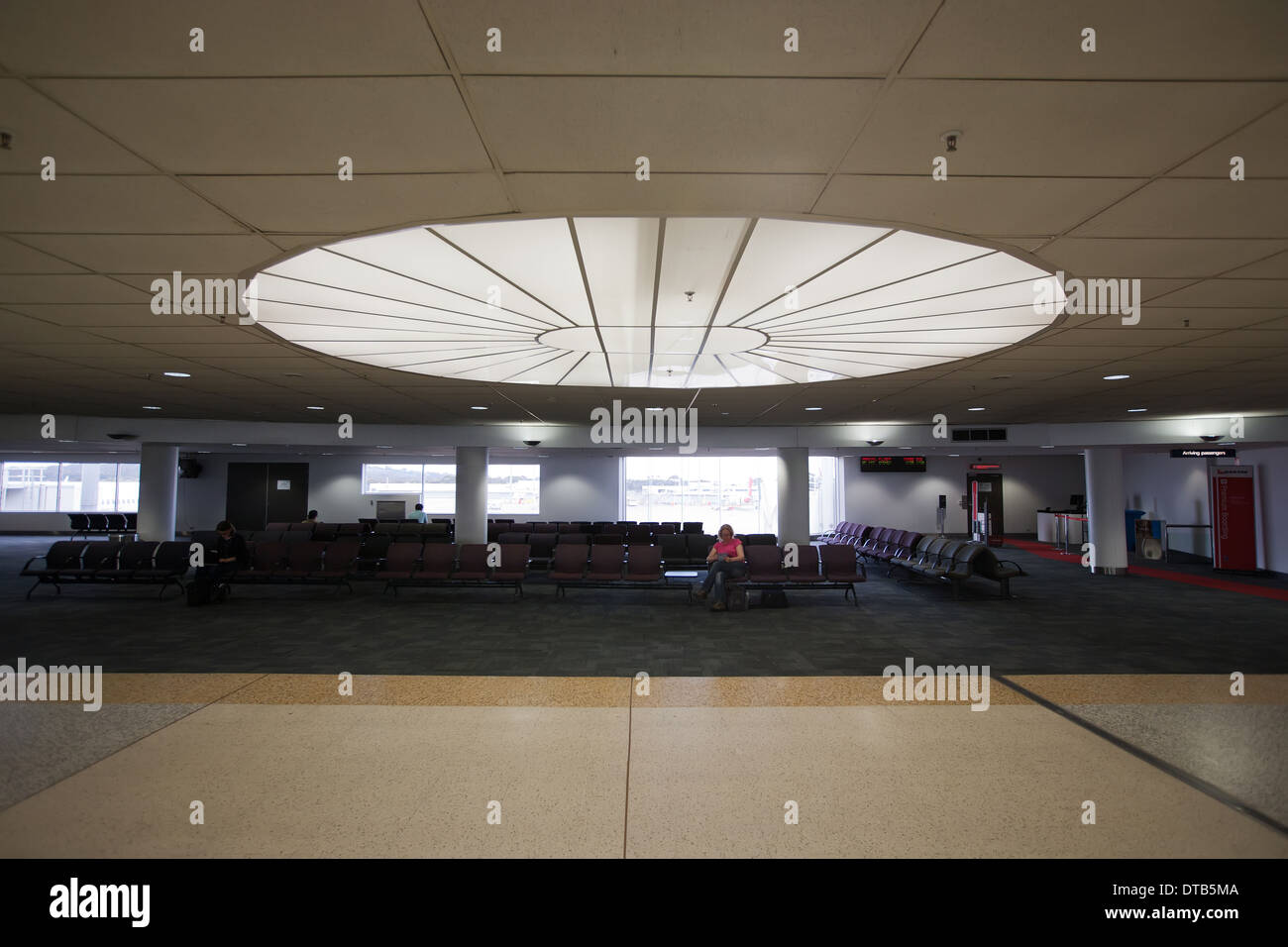 L'aéroport de Melbourne terminal intérieur salon d'attente Banque D'Images